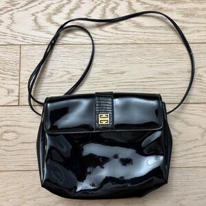 Givenchy | Vintage Black Patent Leather Crossbody Bag